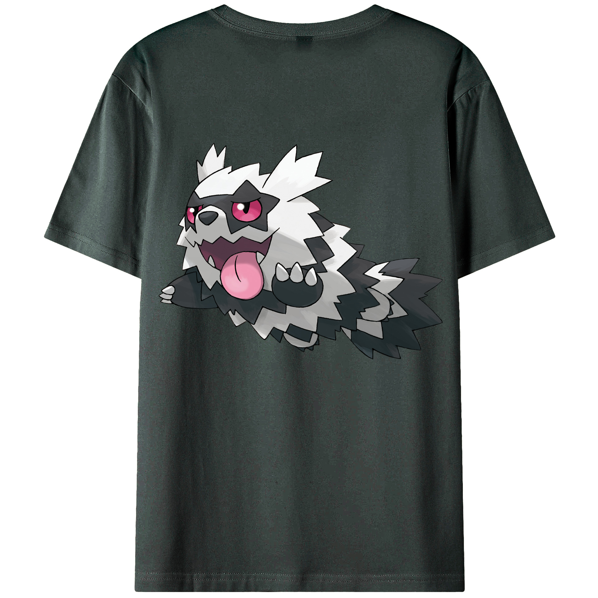 （画像用） ポケットモンスター Pokémon 綿100％ メンズ半袖Tシャツ（バックプリント） 通気性